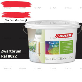 ADLER Aviva Tiromin-Color Zwartbruin – Duurzame Silicaat Muurverf in Kleur voor Binnen