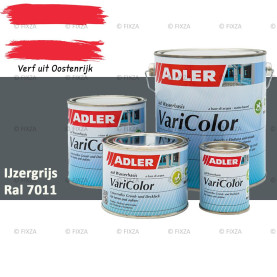 ADLER Varicolor 2in1 RAL 7011 IJzergrijs – Lakverf voor op Hout, Metaal en Kunststof