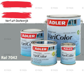 ADLER Varicolor 2in1 RAL 7042 Verkeersgrijs A – Lakverf voor op Hout, Metaal en Kunststof