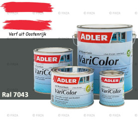 ADLER Varicolor 2in1 RAL 7043 Verkeersgrijs B – Lakverf voor op Hout, Metaal en Kunststof