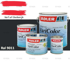 ADLER Varicolor 2in1 RAL 9011 Grafietzwart – Lakverf voor op Hout, Metaal en Kunststof