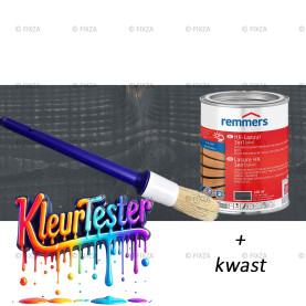 Kleurtester HK-Lazuur 3in1 Plus Houtbeits antracietgrijs, premium houtbeschermende beits