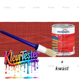 Kleurtester HK-Lazuur 3in1 Plus Houtbeits Canadees Rood, premium houtbeschermende beits