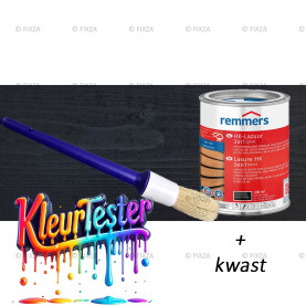 Kleurtester HK-Lazuur 3in1 Plus Houtbeits diepzwart, premium houtbeschermende beits