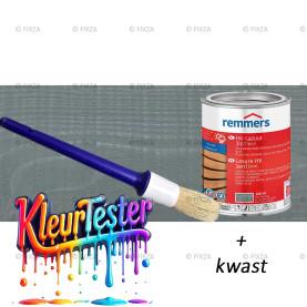 Kleurtester HK-Lazuur 3in1 Plus Houtbeits granietgrijs, premium houtbeschermende beits