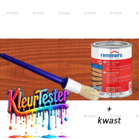 Kleurtester HK-Lazuur 3in1 Plus Houtbeits mahonie, premium houtbeschermende beits
