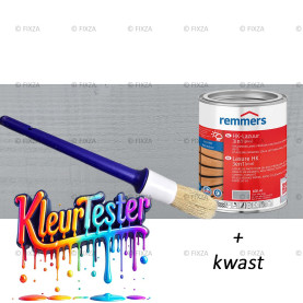 Kleurtester HK-Lazuur 3in1 Plus Houtbeits platinagrijs, premium houtbeschermende beits
