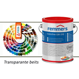 Induline GW-310 Houtbeits Transparant RAL kleuren, watergedragen houtbeschermende beits
