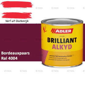 ADLER Brilliantalkyd Kunstharslak Hoogglans – Bordeauxpaars – Binnen & Buiten – Lak voor Hout en Metaal – Sneldrogend & Krasvast