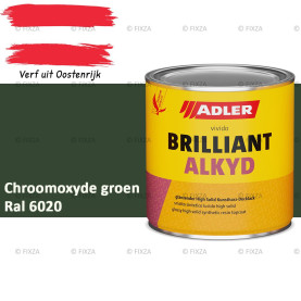 ADLER Brilliantalkyd Kunstharslak Hoogglans – Chroomoxyde groen – Binnen & Buiten – Lak voor Hout en Metaal – Sneldrogend & Krasvast