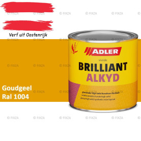 ADLER Brilliantalkyd Kunstharslak Hoogglans – Goudgeel – Binnen & Buiten – Lak voor Hout en Metaal – Sneldrogend & Krasvast