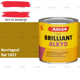 ADLER Brilliantalkyd Kunstharslak Hoogglans – Kerriegeel – Binnen & Buiten – Lak voor Hout en Metaal – Sneldrogend & Krasvast