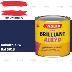 ADLER Brilliantalkyd Kunstharslak Hoogglans – Kobaltblauw – Binnen & Buiten – Lak voor Hout en Metaal – Sneldrogend & Krasvast