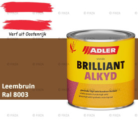 ADLER Brilliantalkyd Kunstharslak Hoogglans – Leembruin – Binnen & Buiten – Lak voor Hout en Metaal – Sneldrogend & Krasvast