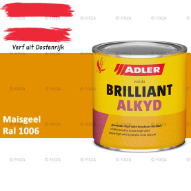 ADLER Brilliantalkyd Kunstharslak Hoogglans – Maisgeel – Binnen & Buiten – Lak voor Hout en Metaal – Sneldrogend & Krasvast