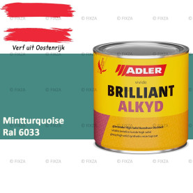 ADLER Brilliantalkyd Kunstharslak Hoogglans – Mintturquoise – Binnen & Buiten – Lak voor Hout en Metaal – Sneldrogend & Krasvast