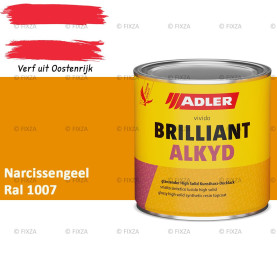 ADLER Brilliantalkyd Kunstharslak Hoogglans – Narcissengeel – Binnen & Buiten – Lak voor Hout en Metaal – Sneldrogend & Krasvast