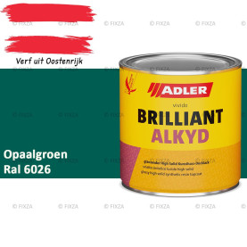 ADLER Brilliantalkyd Kunstharslak Hoogglans – Opaalgroen – Binnen & Buiten – Lak voor Hout en Metaal – Sneldrogend & Krasvast