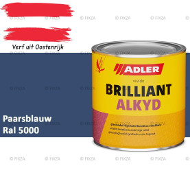 ADLER Brilliantalkyd Kunstharslak Hoogglans – Paarsblauw – Binnen & Buiten – Lak voor Hout en Metaal – Sneldrogend & Krasvast