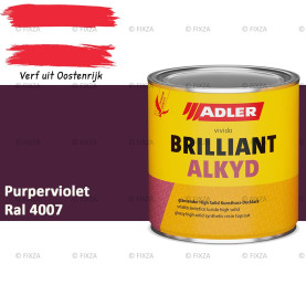 ADLER Brilliantalkyd Kunstharslak Hoogglans – Purperviolet – Binnen & Buiten – Lak voor Hout en Metaal – Sneldrogend & Krasvast