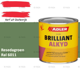 ADLER Brilliantalkyd Kunstharslak Hoogglans – Resedagroen – Binnen & Buiten – Lak voor Hout en Metaal – Sneldrogend & Krasvast