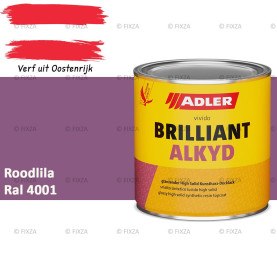 ADLER Brilliantalkyd Kunstharslak Hoogglans – Roodlila – Binnen & Buiten – Lak voor Hout en Metaal – Sneldrogend & Krasvast
