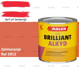 ADLER Brilliantalkyd Kunstharslak Hoogglans – Zalmoranje – Binnen & Buiten – Lak voor Hout en Metaal – Sneldrogend & Krasvast