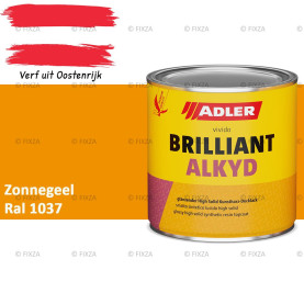 ADLER Brilliantalkyd Kunstharslak Hoogglans – Zonnegeel – Binnen & Buiten – Lak voor Hout en Metaal – Sneldrogend & Krasvast