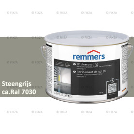 2K Vloercoating steengrijs, een watergedragen zijdeglanzende 2K epoxy-coating
