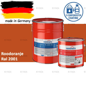Remmers Epoxy BS 3000 SG – Professionele 2-Componenten Epoxy Vloercoating – RAL 2001 Roodoranje