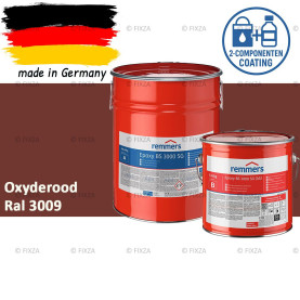 Remmers Epoxy BS 3000 SG – Professionele 2-Componenten Epoxy Vloercoating – RAL 3009 Oxyderood