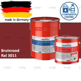 Remmers Epoxy BS 3000 SG – Professionele 2-Componenten Epoxy Vloercoating – RAL 3011 Bruinrood