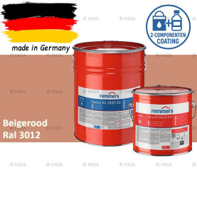 Remmers Epoxy BS 3000 SG – Professionele 2-Componenten Epoxy Vloercoating – RAL 3012 Beigerood