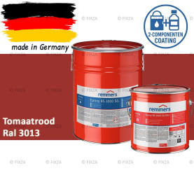 Remmers Epoxy BS 3000 SG – Professionele 2-Componenten Epoxy Vloercoating – RAL 3013 Tomaatrood