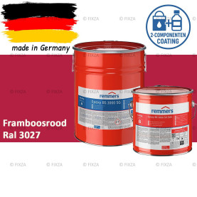 Remmers Epoxy BS 3000 SG – Professionele 2-Componenten Epoxy Vloercoating – RAL 3027 Framboosrood