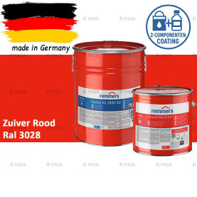 Remmers Epoxy BS 3000 SG – Professionele 2-Componenten Epoxy Vloercoating – RAL 3028 Zuiver Rood