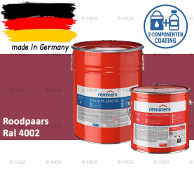 Remmers Epoxy BS 3000 SG – Professionele 2-Componenten Epoxy Vloercoating – RAL 4002 Roodpaars