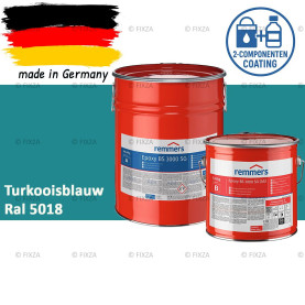 Remmers Epoxy BS 3000 SG – Professionele 2-Componenten Epoxy Vloercoating – RAL 5018 Turkooisblauw