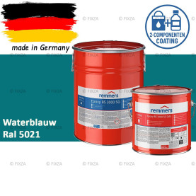 Remmers Epoxy BS 3000 SG – Professionele 2-Componenten Epoxy Vloercoating – RAL 5021 Waterblauw