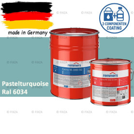Remmers Epoxy BS 3000 SG – Professionele 2-Componenten Epoxy Vloercoating – RAL 6034 Pastelturquoise
