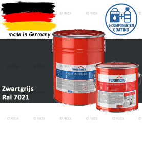 Remmers Epoxy BS 3000 SG – Professionele 2-Componenten Epoxy Vloercoating – RAL 7021 Zwartgrijs