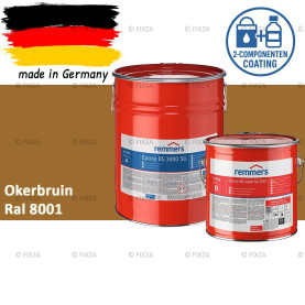 Remmers Epoxy BS 3000 SG – Professionele 2-Componenten Epoxy Vloercoating – RAL 8001 Okerbruin