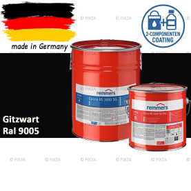Remmers Epoxy BS 3000 SG – Professionele 2-Componenten Epoxy Vloercoating – RAL 9005 Gitzwart