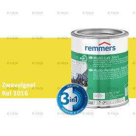 Multi- Lak 3in1 RAL 1016 Zwavelgeel - lakverf voor Hout, Metaal en Kunststof