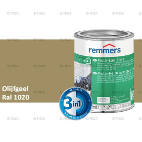 Multi- Lak 3in1 RAL 1020 Olijfgeel - lakverf voor Hout, Metaal en Kunststof