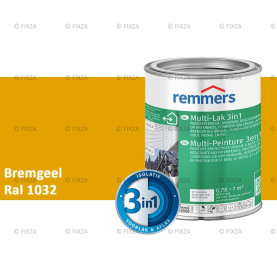 Multi- Lak 3in1 RAL 1032 Bremgeel - lakverf voor Hout, Metaal en Kunststof