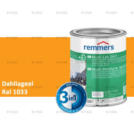 Multi- Lak 3in1 RAL 1033 Dahliageel - lakverf voor Hout, Metaal en Kunststof