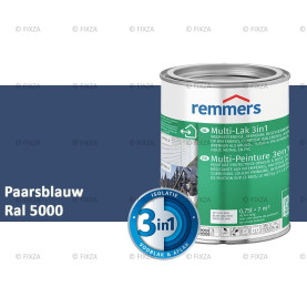 Multi- Lak 3in1 RAL 5000 Paarsblauw - lakverf voor Hout, Metaal en Kunststof