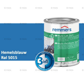 Multi- Lak 3in1 RAL 5015 Hemelsblauw - lakverf voor Hout, Metaal en Kunststof