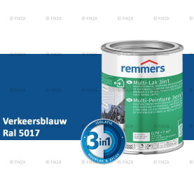 Multi- Lak 3in1 RAL 5017 Verkeersblauw - lakverf voor Hout, Metaal en Kunststof